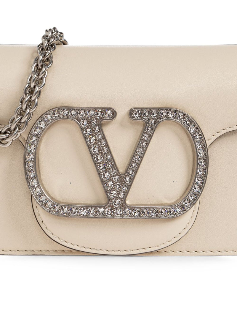 Valentino Garavani Locò Shoulder Bag — Ivory
