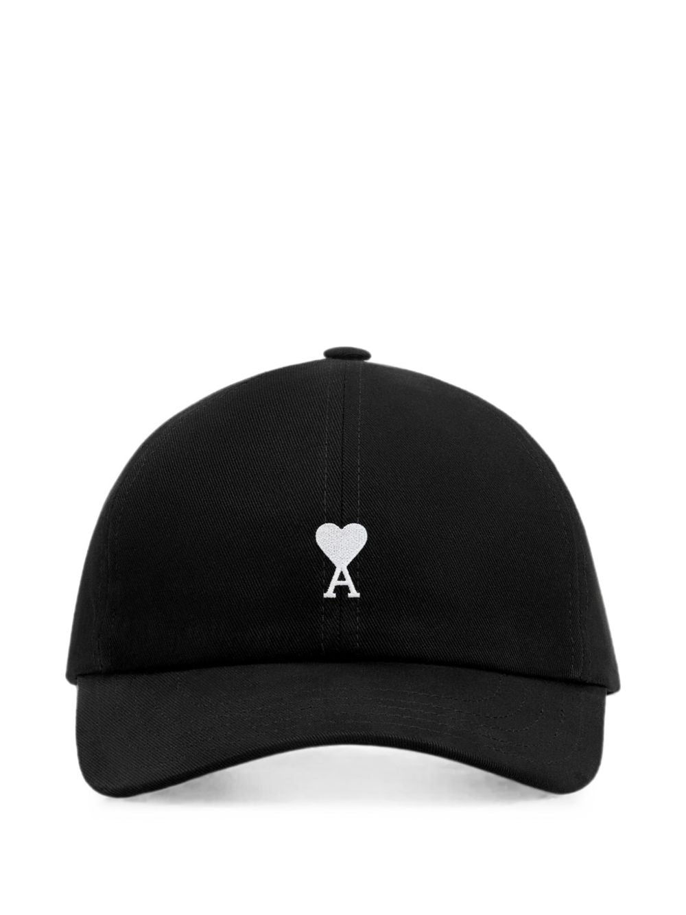 Ami Paris Baseball Cap — Black Cotton Caps