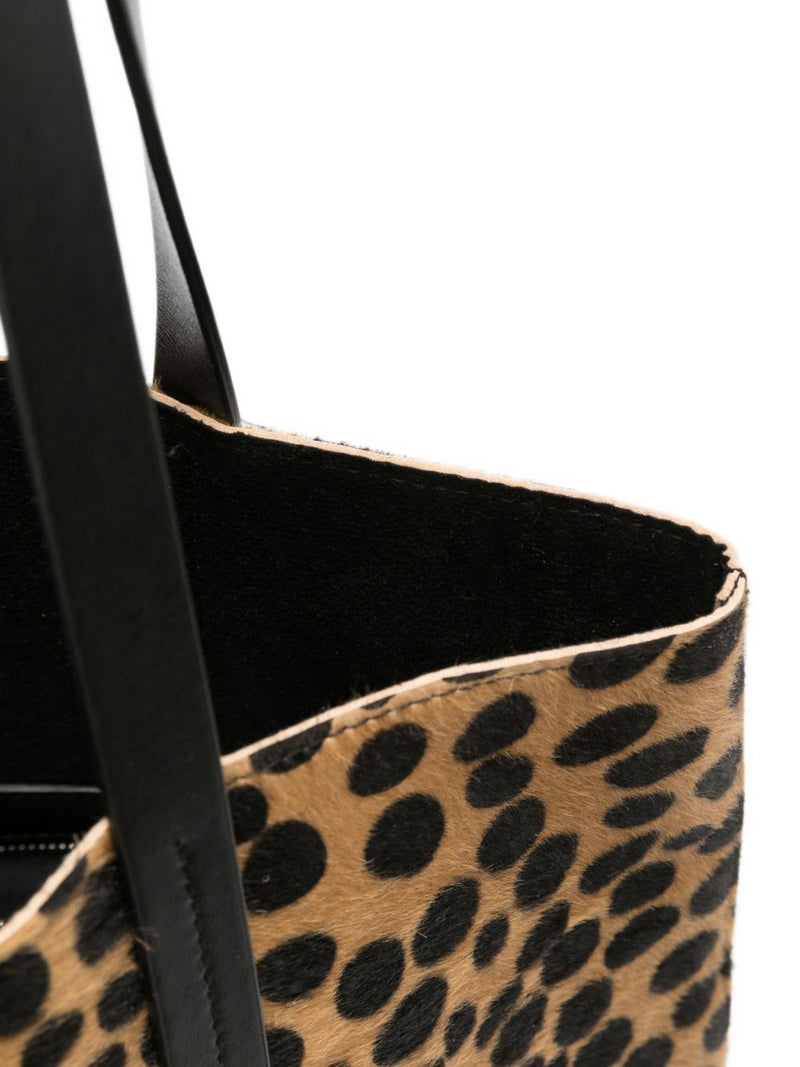 Forte Forte Musa Tote Bag — Beige Brown/black Leather