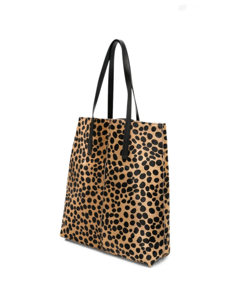 Forte Forte Musa Tote Bag — Beige Brown/black Leather