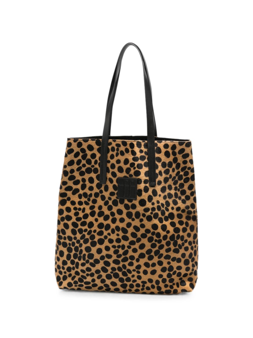 Forte Forte Musa Tote Bag — Beige Brown/black Leather