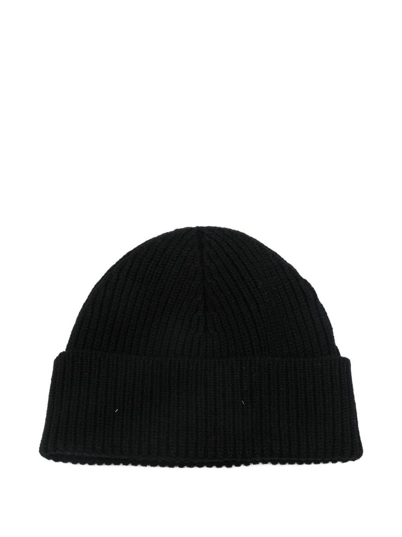 Ami Paris Beanie — Black Wool Beanies