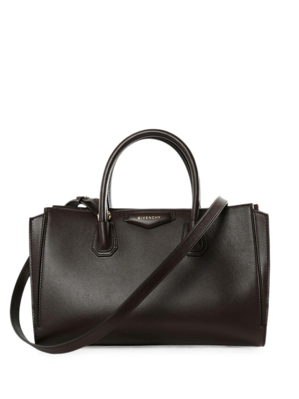 Givenchy Antigona Top Handle Bag — Brown Leather