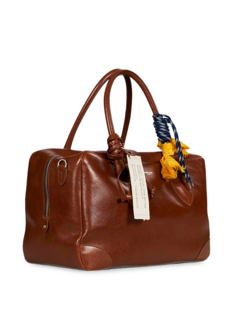 Golden Goose Leather With Star Charms Tote Bag — Brown Light Sheepskin