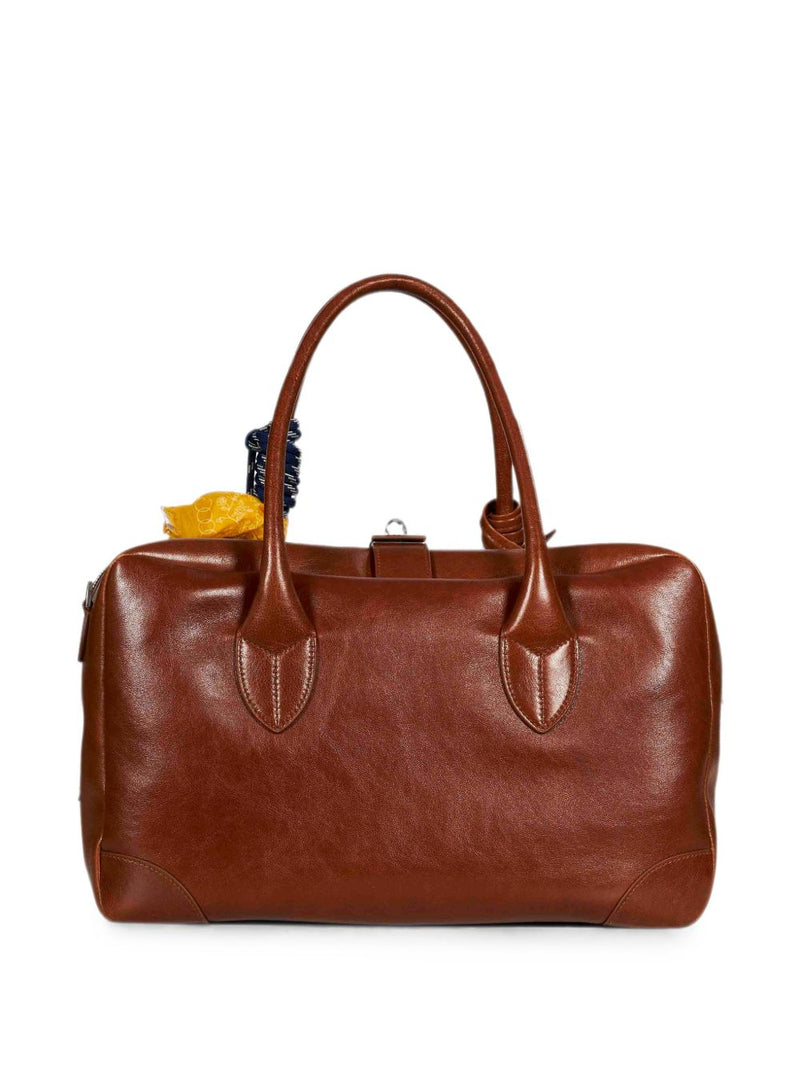 Golden Goose Leather With Star Charms Tote Bag — Brown Light Sheepskin