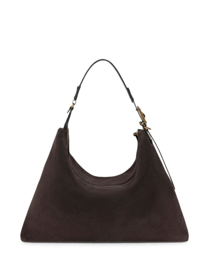 Etro Suede Leather Hobo Bag — Brown