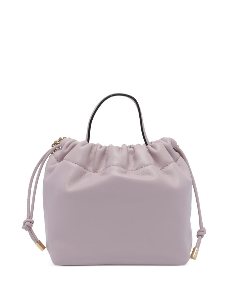 Chloé Quilted Leather Bucket Bag — Purple