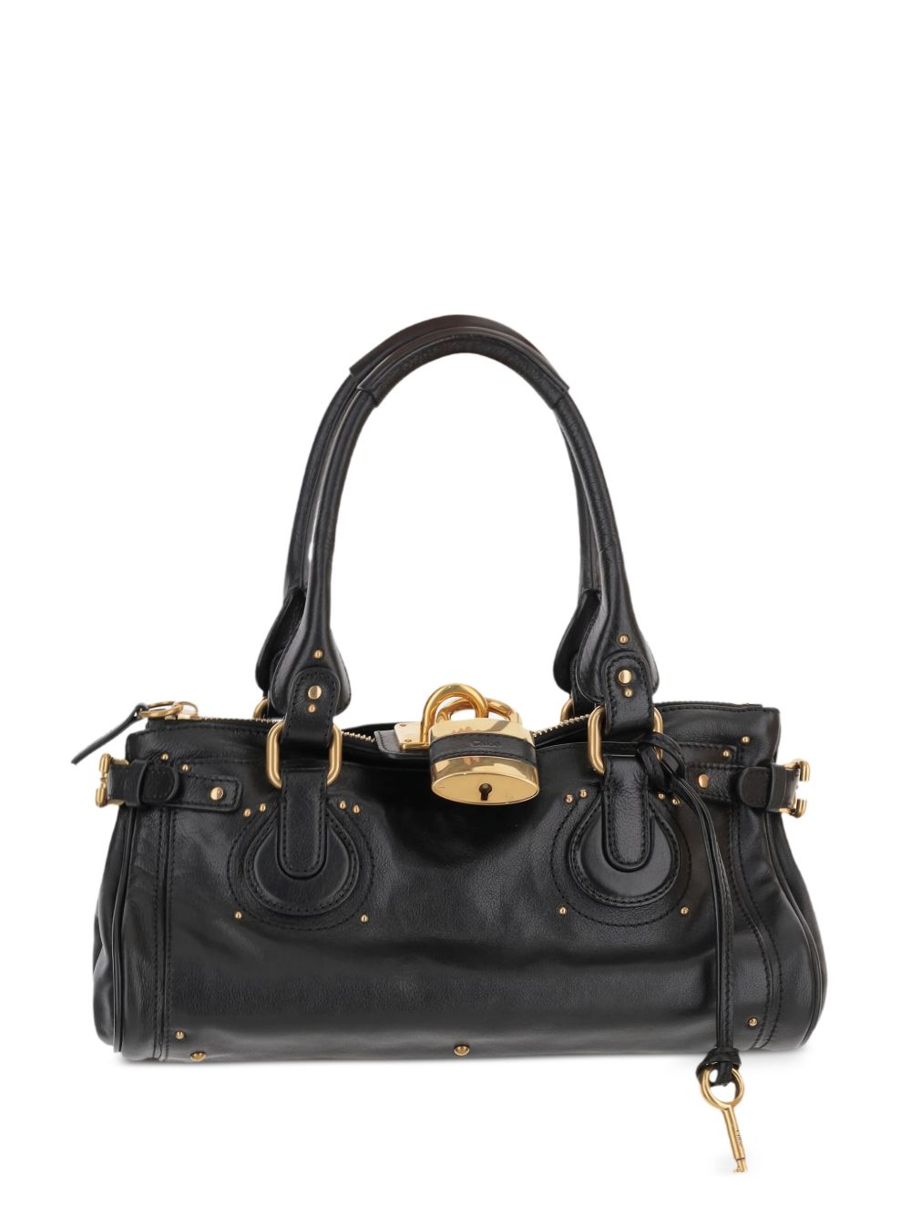 Chloé Paddington Shoulder Bag — Black Leather