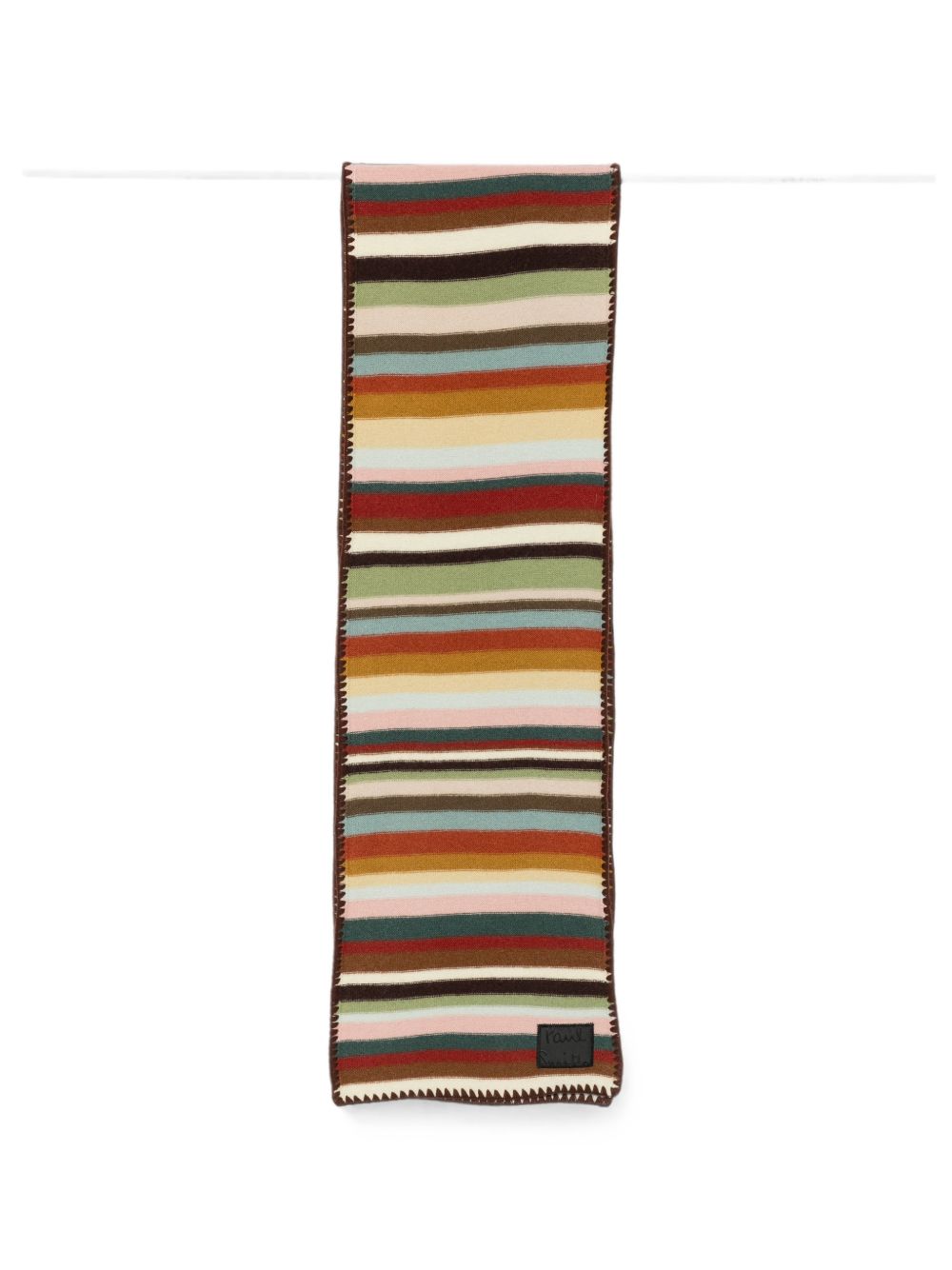 Paul Smith Striped Wool Scarf — Multicolor Scarfs