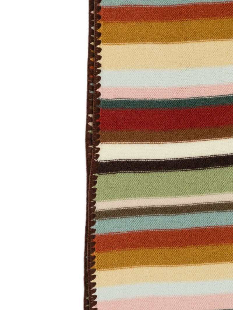 Paul Smith Striped Wool Scarf — Multicolor Scarfs