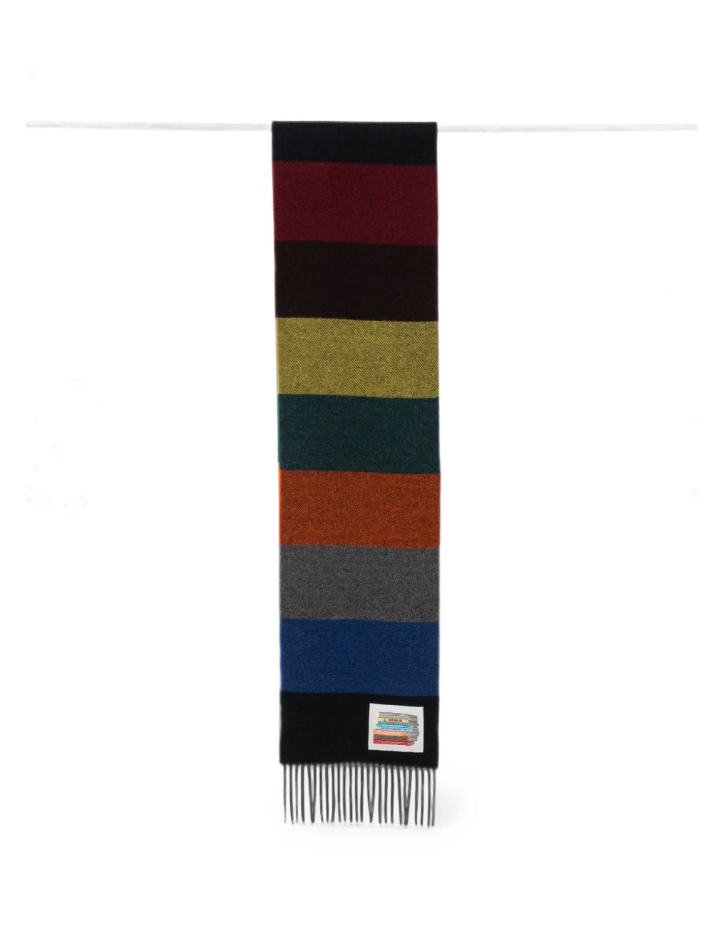 Paul Smith Striped Scarf — Black Scarfs