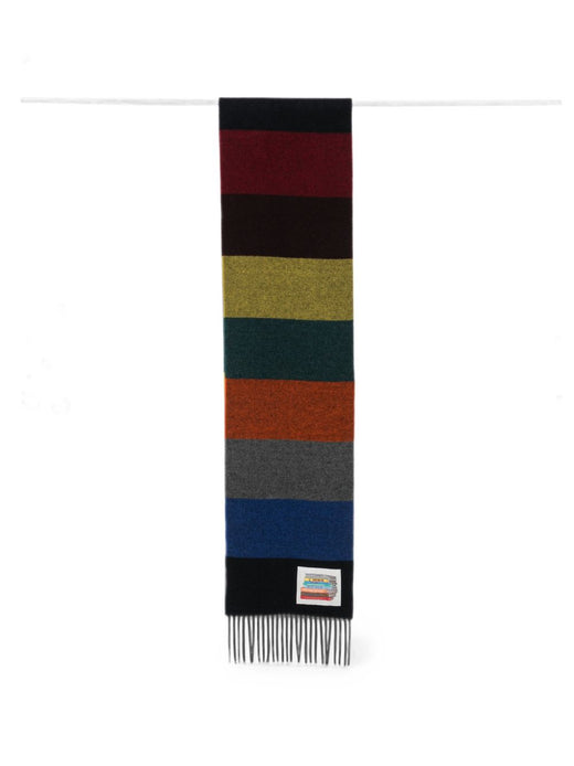 Paul Smith Striped Scarf — Black Scarfs