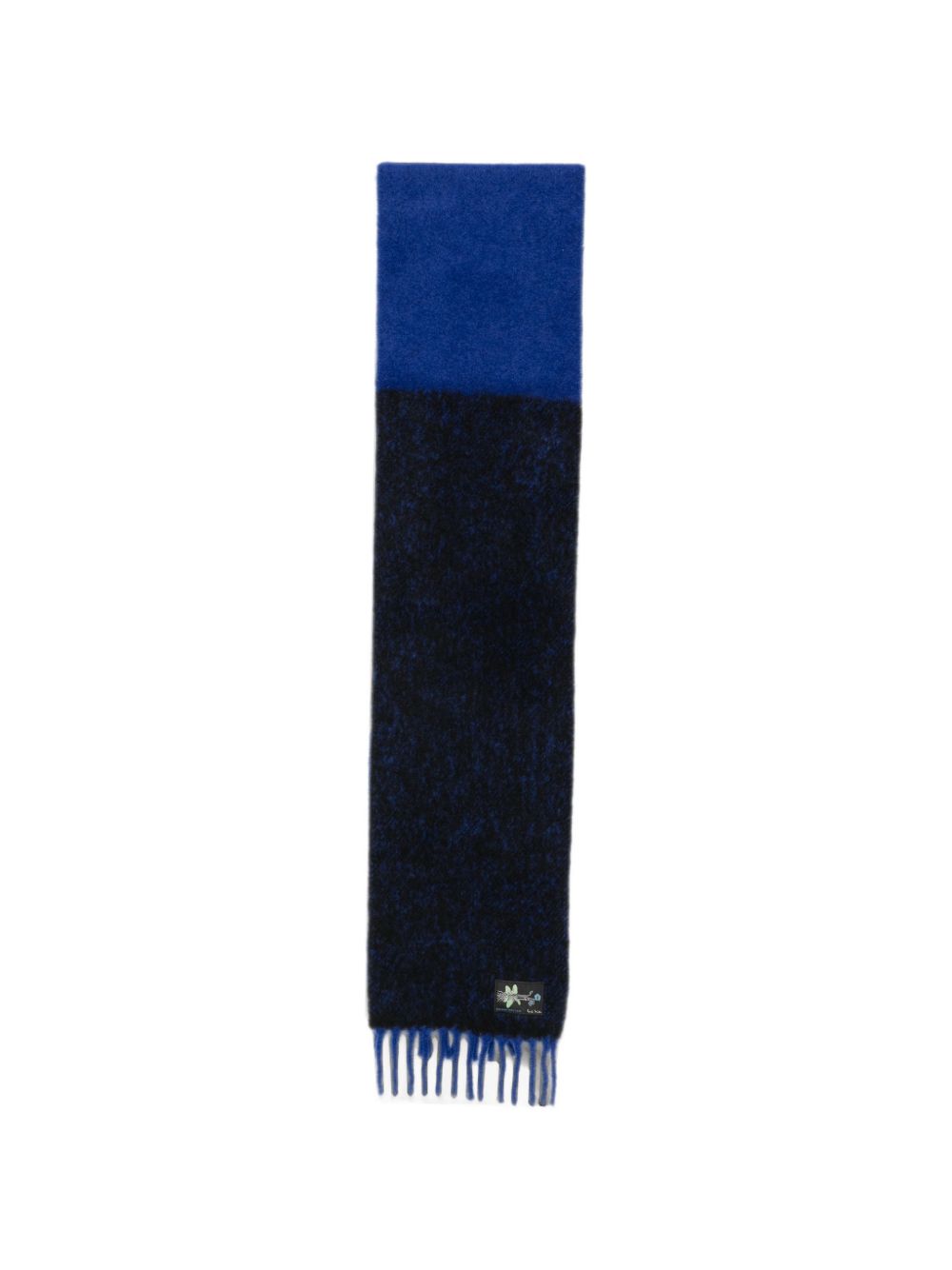 Paul Smith Colour-Block Wool Scarf — Blue Scarfs
