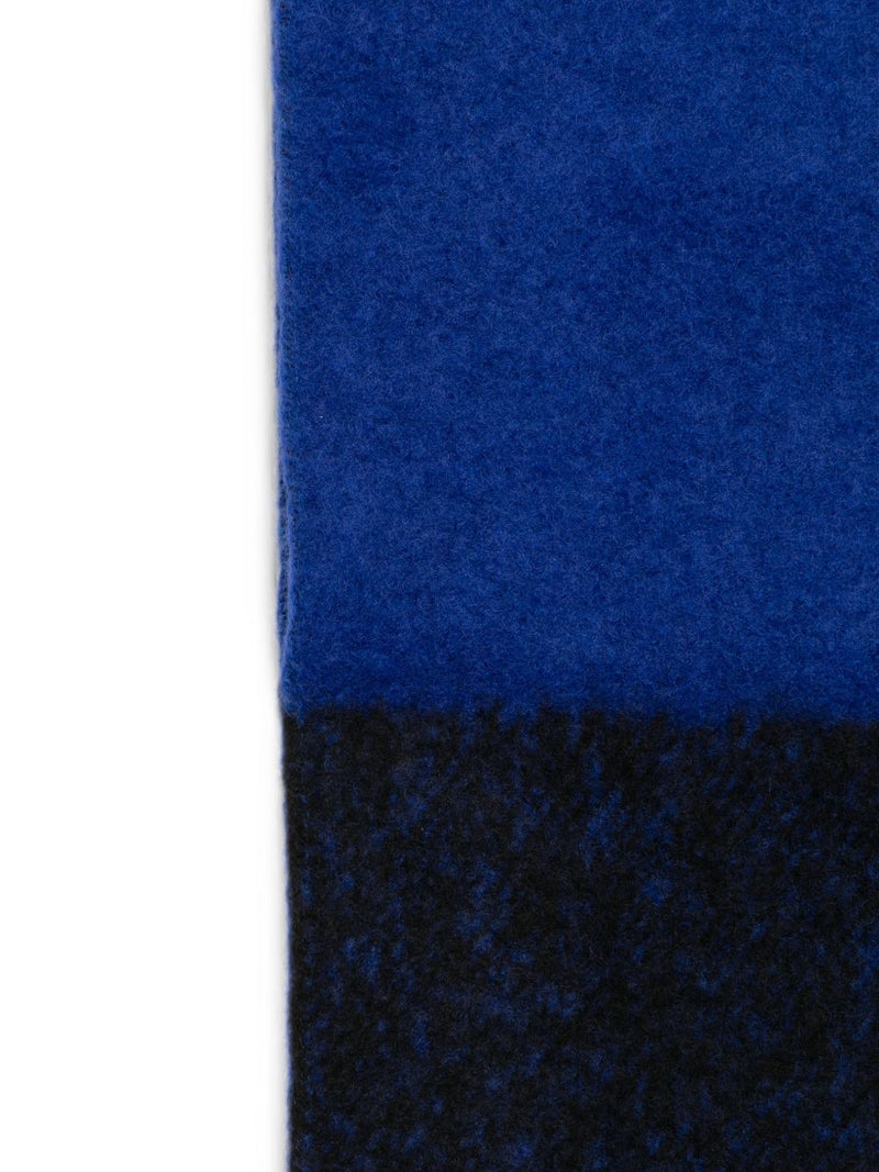 Paul Smith Colour-Block Wool Scarf — Blue Scarfs