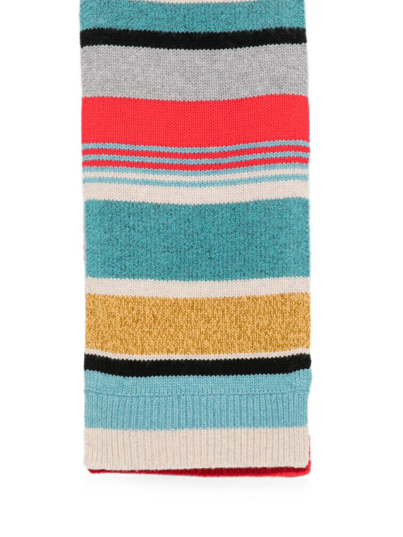 Paul Smith Striped Knit Scarf — Multicolor Scarfs