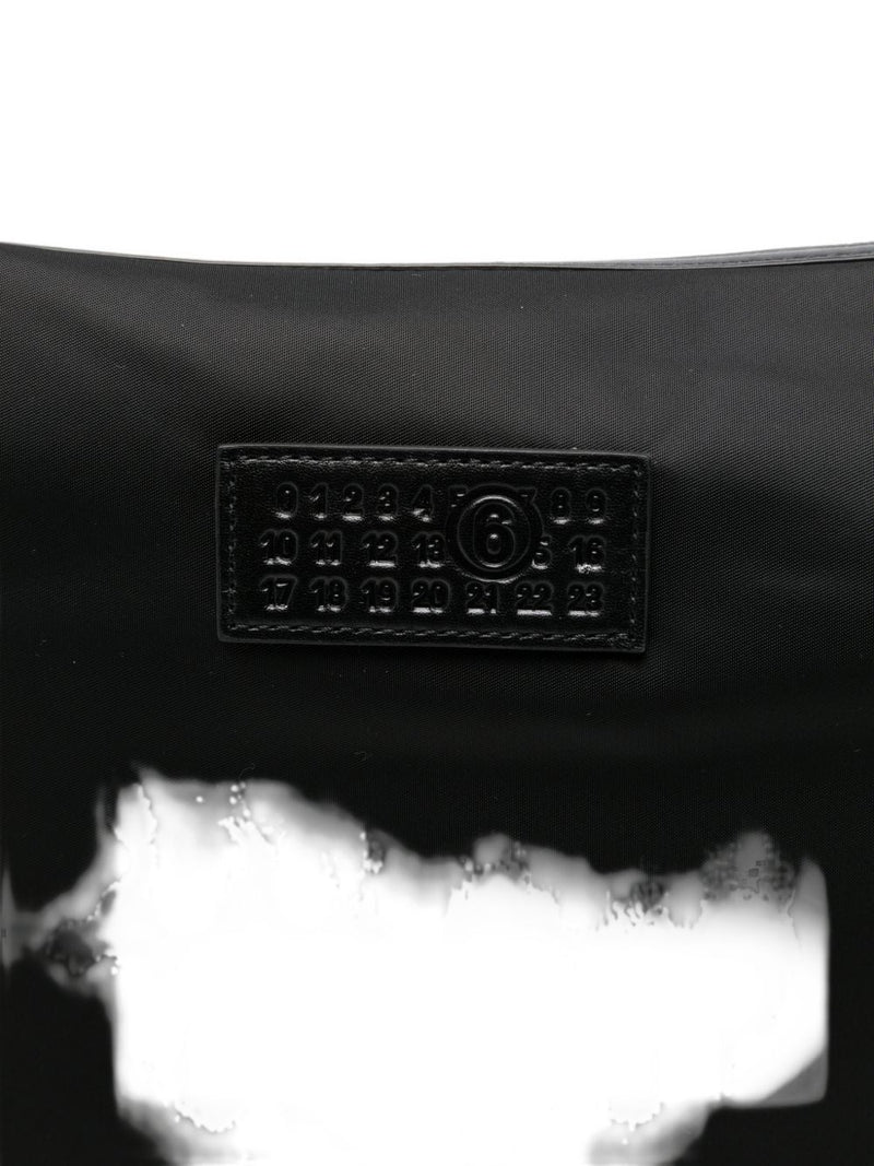 Mm6 Maison Margiela Nylon Shoulder Bag — Black