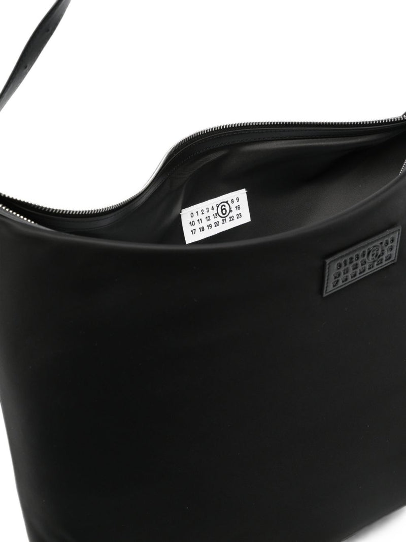 Mm6 Maison Margiela Nylon Shoulder Bag — Black
