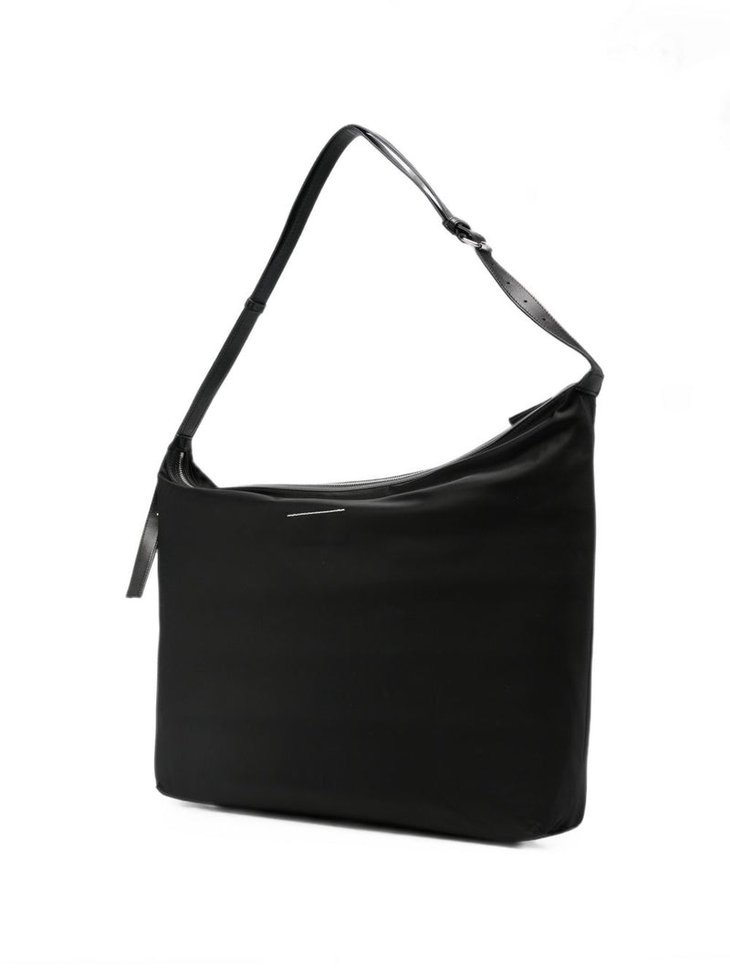 Mm6 Maison Margiela Nylon Shoulder Bag — Black