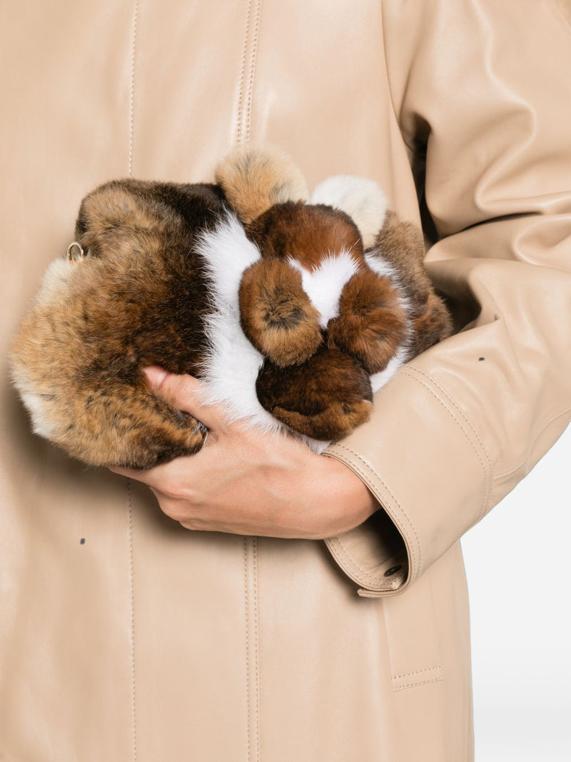 Anita Bilardi Scoiattolo Clutch — Brown
