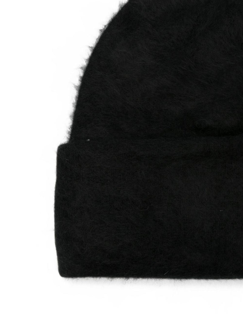 Soft Goat Knit Beanie — Black Beanies