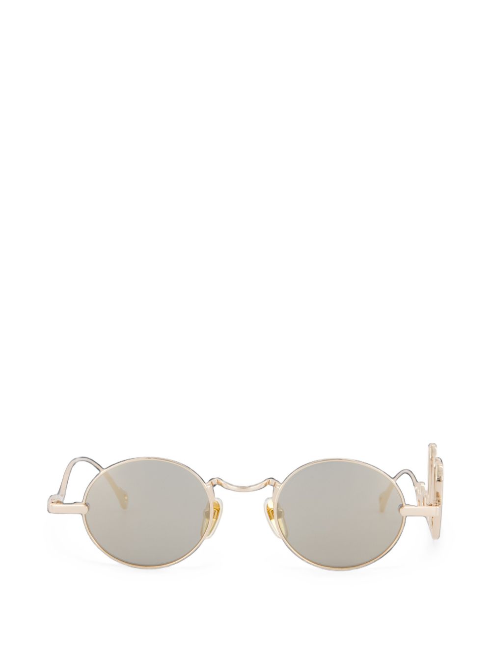 Chloé Gold-Tone Metal Oval Sunglasses — Gold