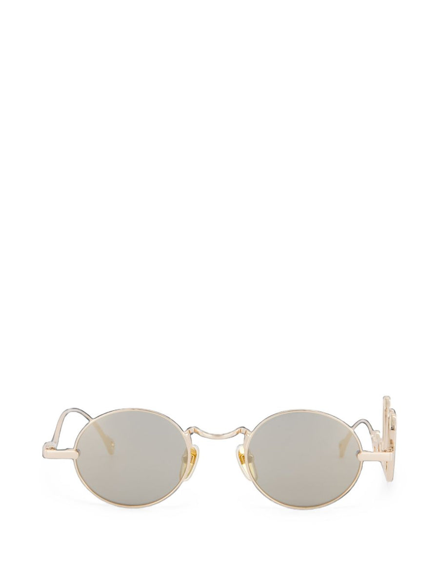 Chloé Gold-Tone Metal Oval Sunglasses — Gold