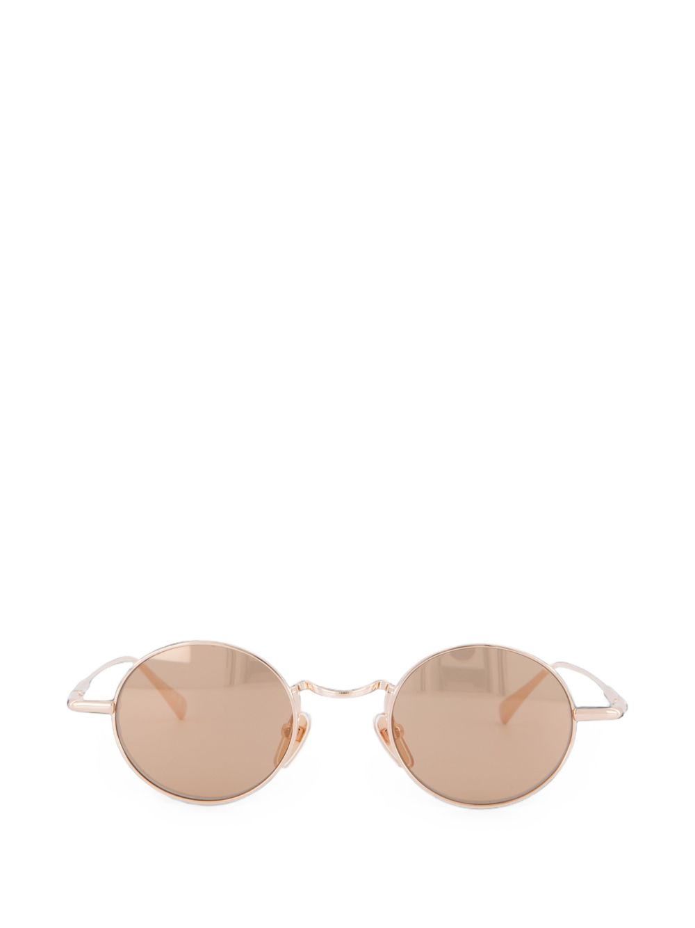 Chloé Gold-Tone Metal Round Sunglasses — Gold