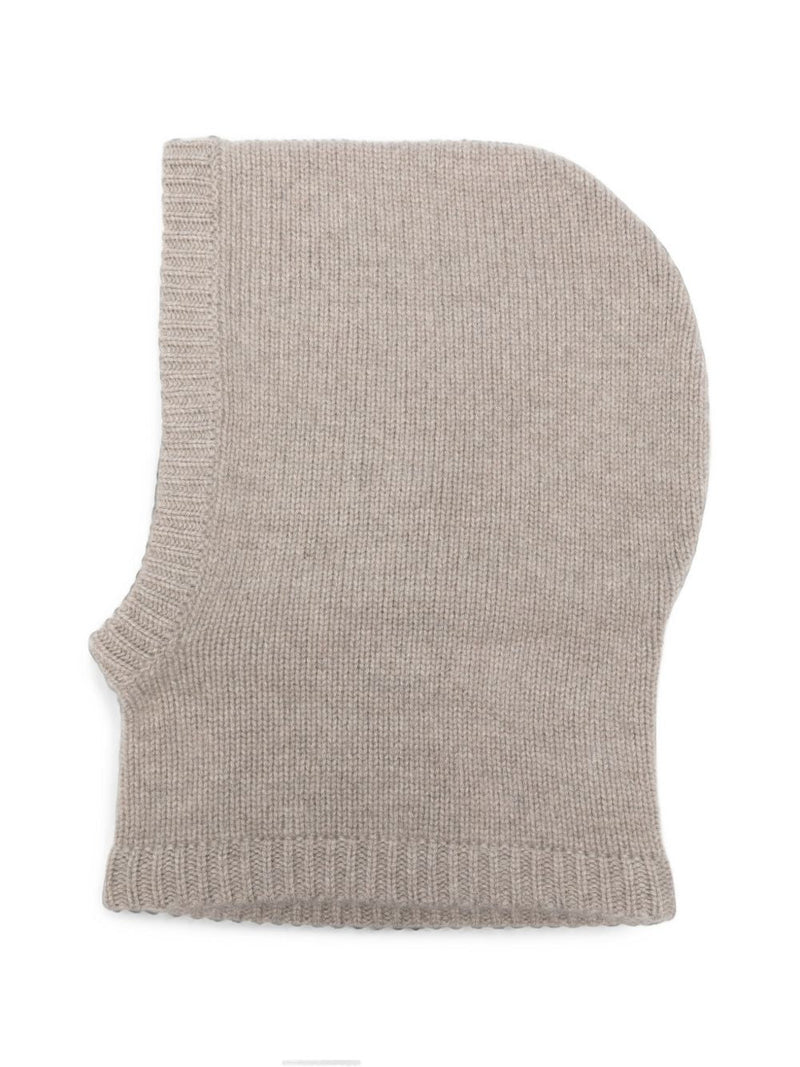Soft Goat Cashmere Balaclava — Beige Winter Hats