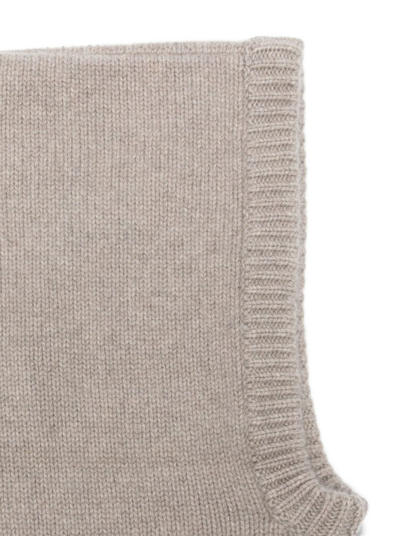 Soft Goat Cashmere Balaclava — Beige Winter Hats