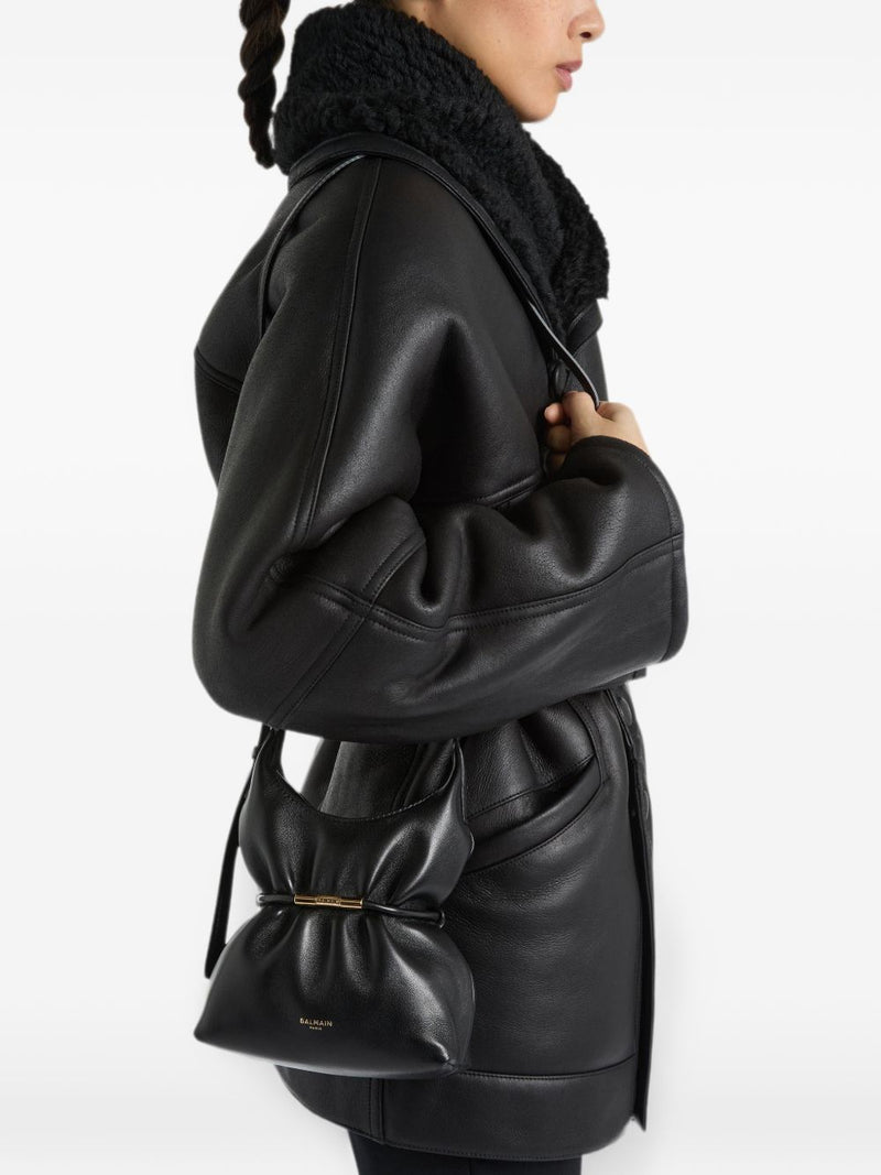 Balmain Sphynx Shoulder Bag — Black Hand