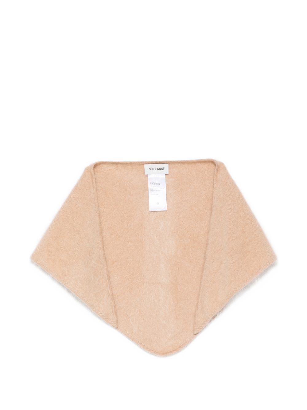 Soft Goat Knitted Triangular Scarf — Camel Scarfs