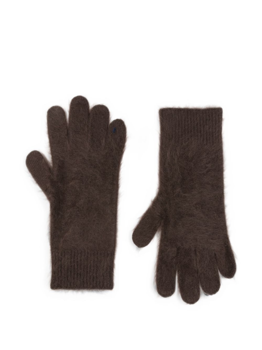 Soft Goat Wool Gloves — Brown