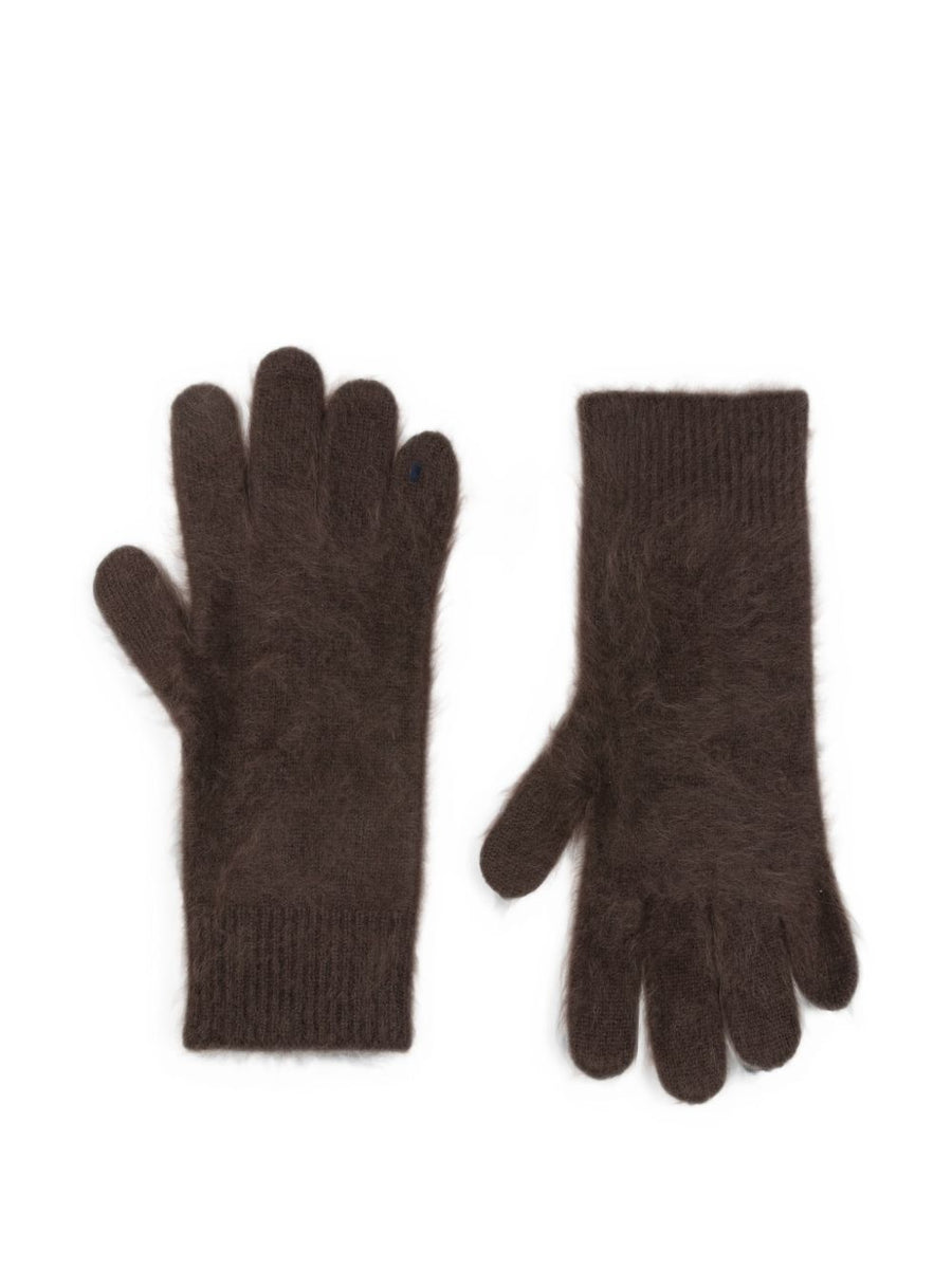 Soft Goat Wool Gloves — Brown