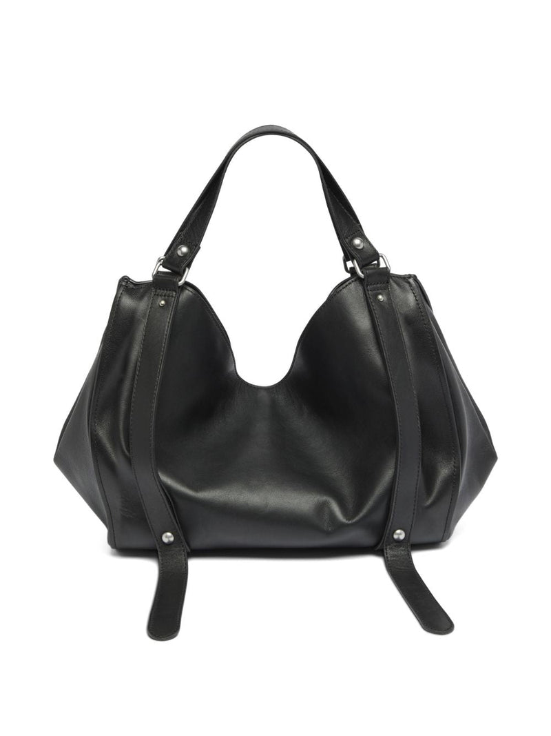 Diesel D-One Shoulder Bag — Black Cowhide Leather