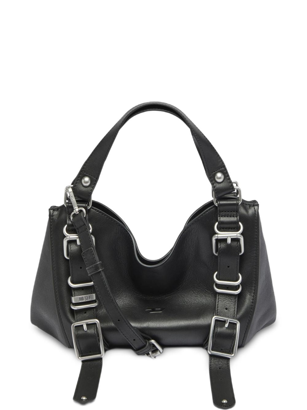 Diesel D-One Top Handle Bag — Black Cow Leather
