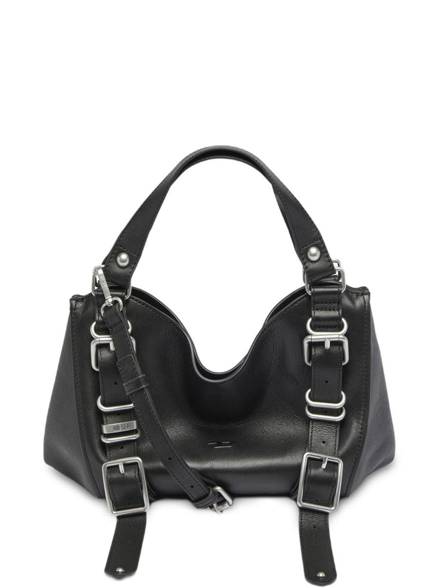 Diesel D-One Top Handle Bag — Black Cow Leather
