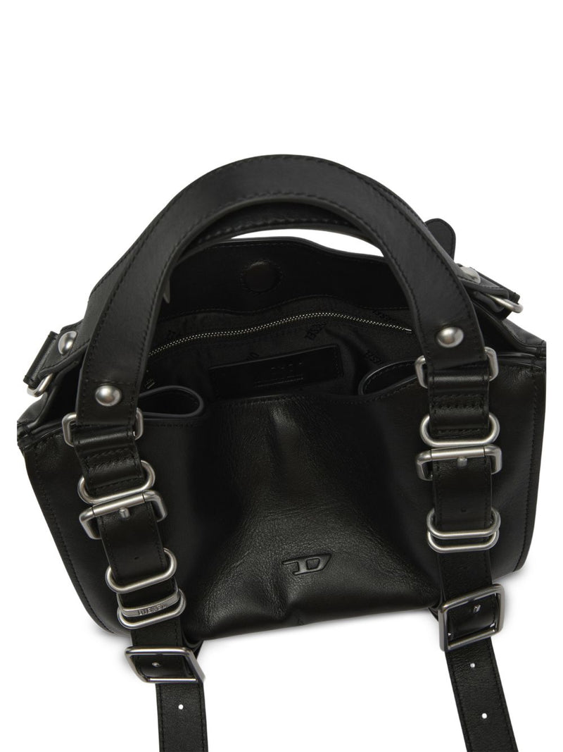 Diesel D-One Top Handle Bag — Black Cow Leather