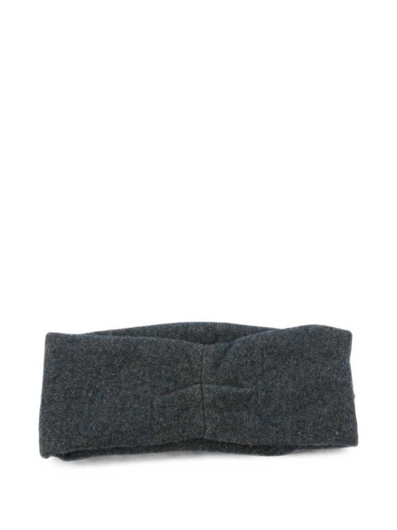 Cortana Wool-Blend Headband — Charcoal Wool Blend Headbands