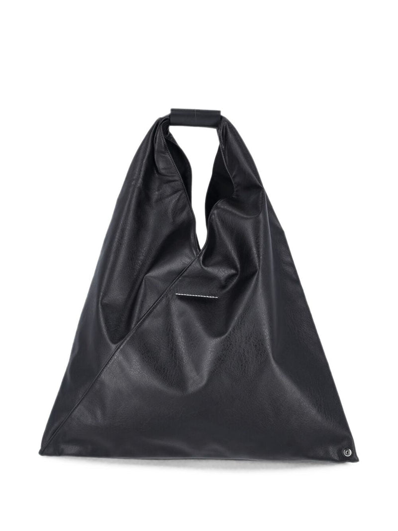 Mm6 Maison Margiela Japanese Origami-Inspired Hobo Bag — Black Hand