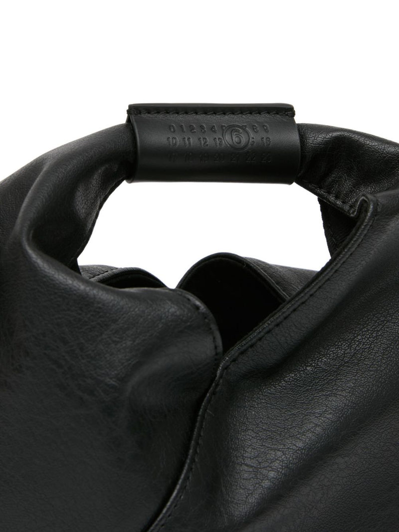 Mm6 Maison Margiela Origami-Inspired Leather Shoulder Bag — Black
