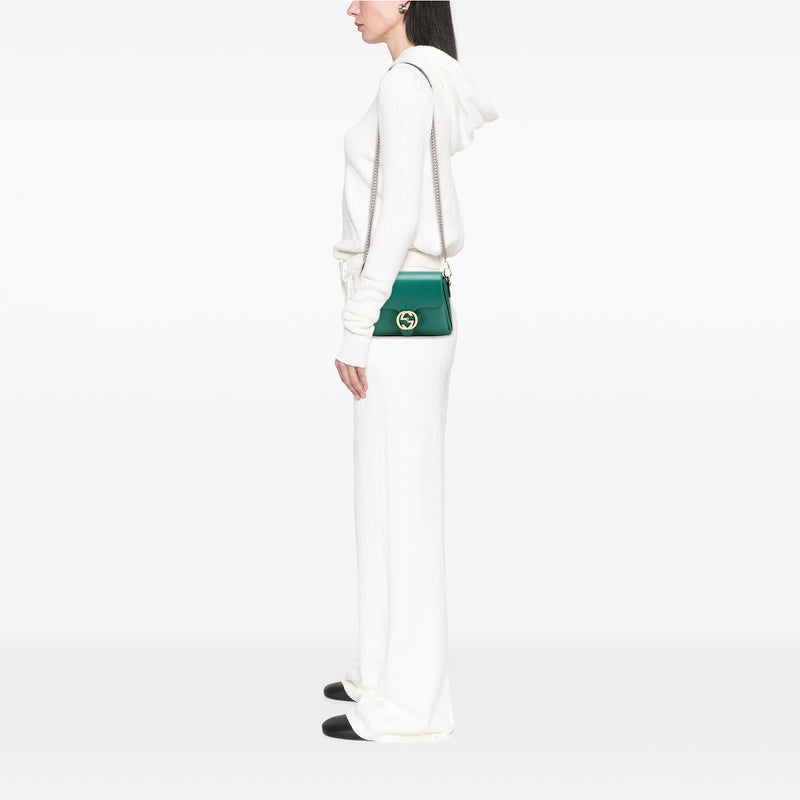 Small Dollar Calfskin Interlocking G Crossbody - Image 10