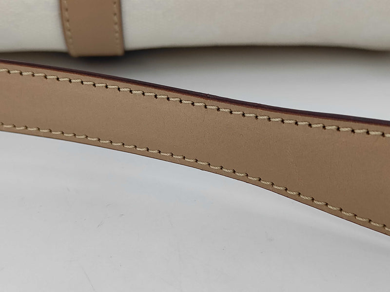 Gucci Jackie Flap Canvas And Leather Beige Bag