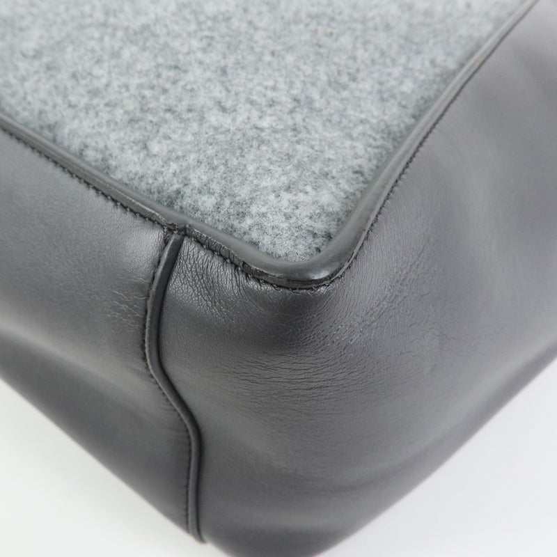 Stella Mccartney Alter Faux Leather Gray Canvas Bag