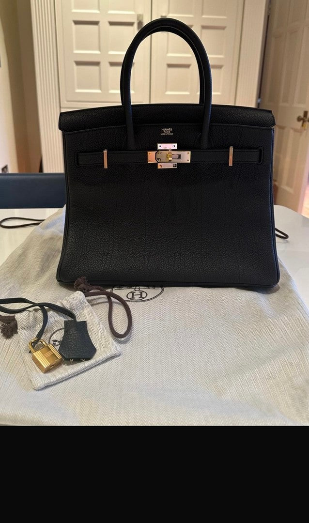 Hermès Top Handle Bags 25 cm Black