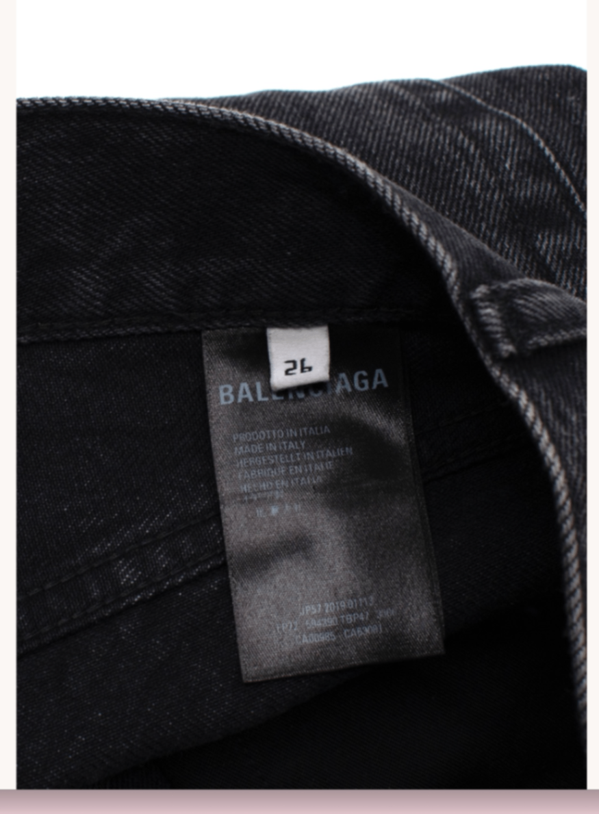 Balenciaga Jeans 26/66 Black