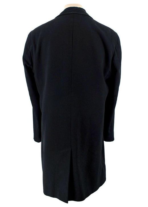 Torrente Navy Cotton Single-breasted Coat