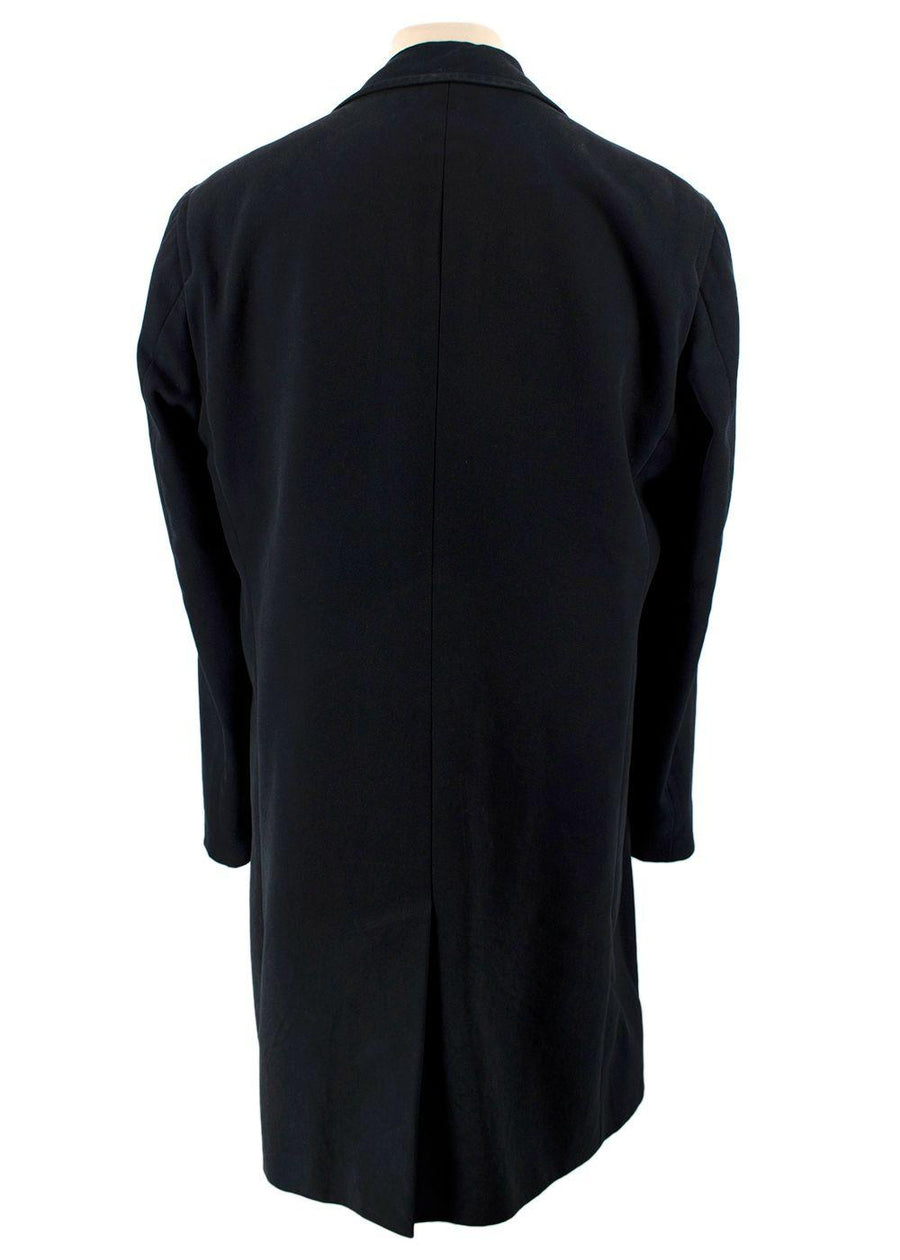 Torrente Navy Cotton Single-breasted Coat