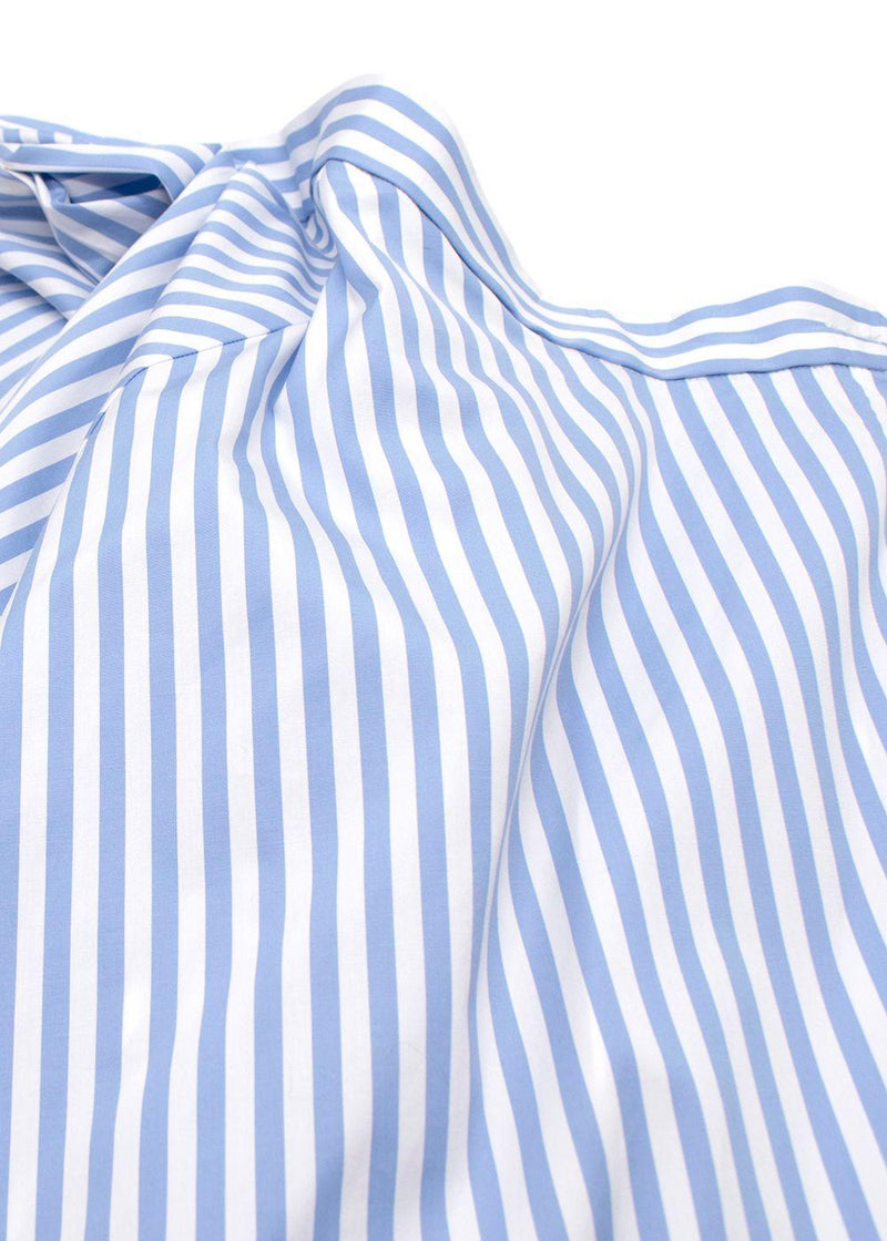 Polo Ralph Lauren Blue Stripe A-line Midi Skirt
