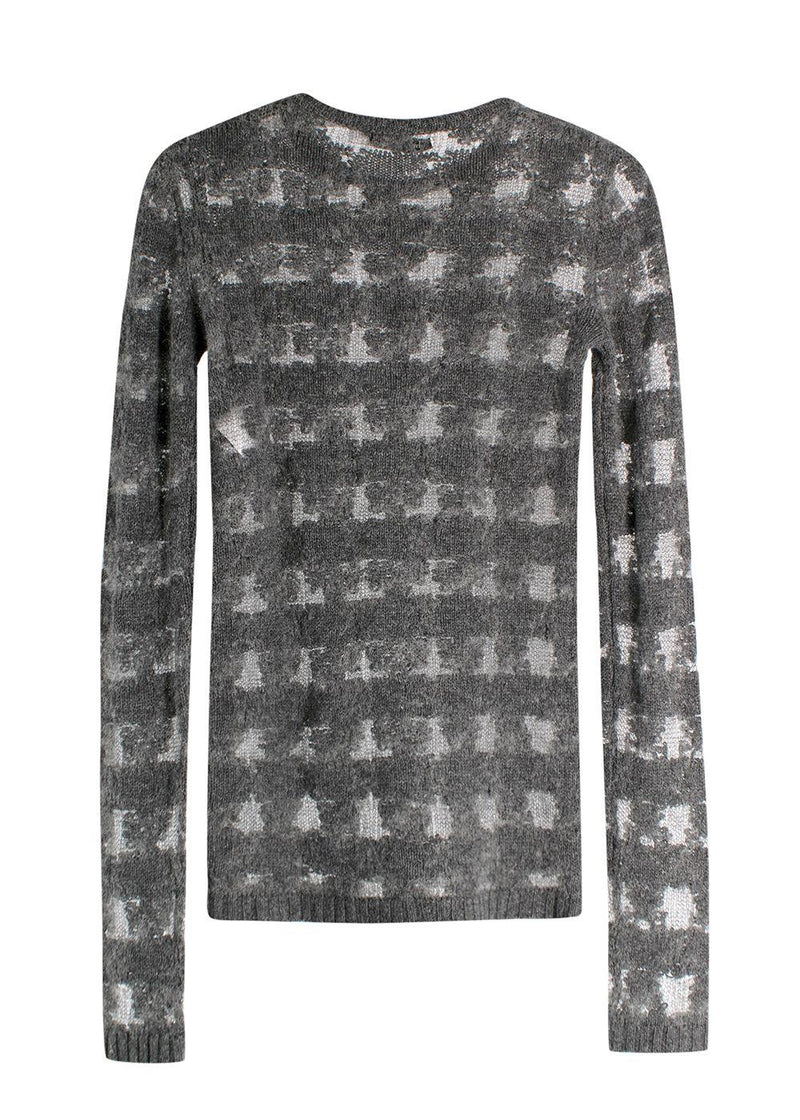 Christian Dior Cashmere/Alpaca Grey Knit Jumper