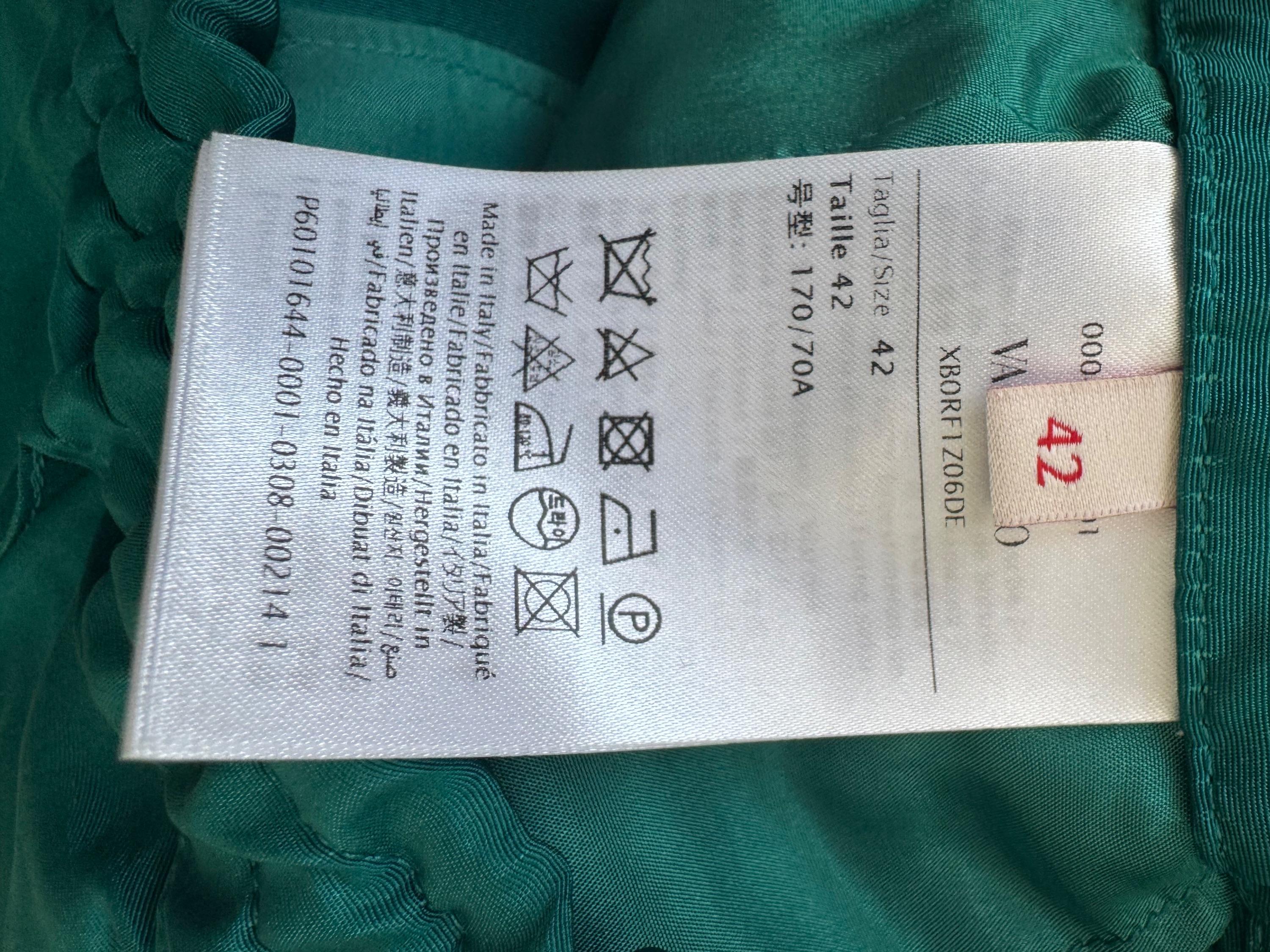 Valentino Teal Silk Shorts